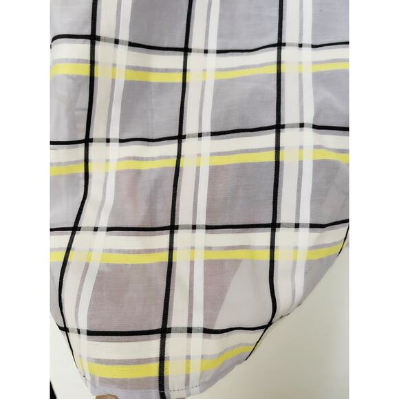 STINE GOYA NWT Samantha Plaid Cotton Silk Mini Dress in Lilac Size 2/4 - Picture 10 of 14